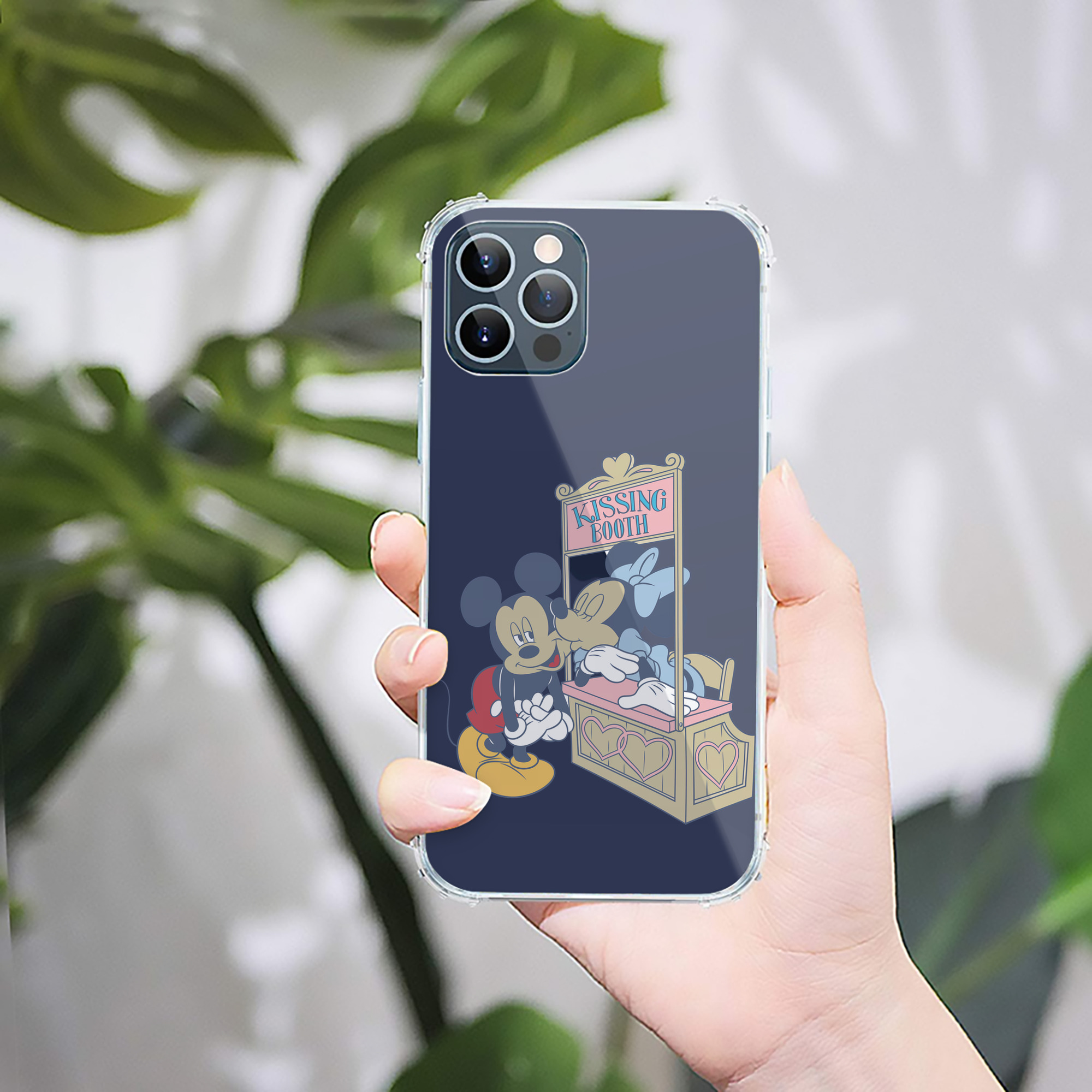 （画像用） ミッキーマウス Mickey Mouse 【iPhone 12シリーズ対応】透明スマホケース（クリアソフトケース）